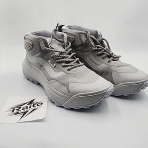 Mens Sz 5.5 Vans MTE Crosspath Mid Top Hiking Trail Shoes Gray Round Toe 721356